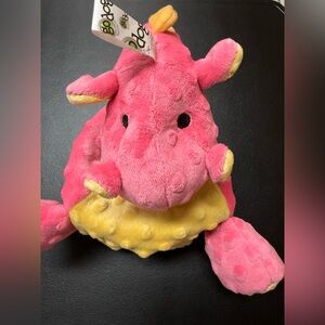 GoDog NWT Pink Dragon Plush Durable Squeaky with Chew Guard Dog Toy
